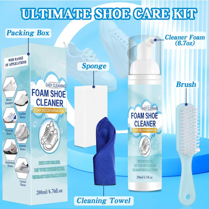 🏆Flash Sale⚡50K+ SOLD👟Shoe Cleaning Kit for Leather, Suede, Canvas, Mesh & More