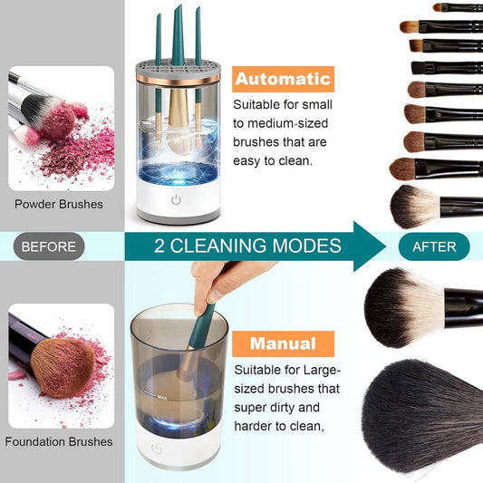 Electric Makeup Brush Cleaner & Dryer – All-in-One Cleaning Tool