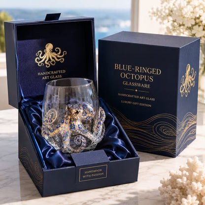 ⚡Artisanal Blue Ringed Octopus Glassware