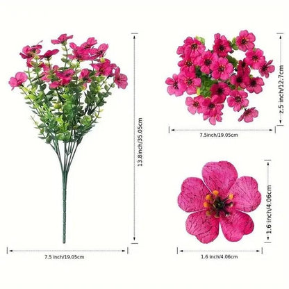 🎃 Fall Artificial Flowers – UV-Resistant Colorful Bouquet for Home, Garden, Wedding & Party Decor