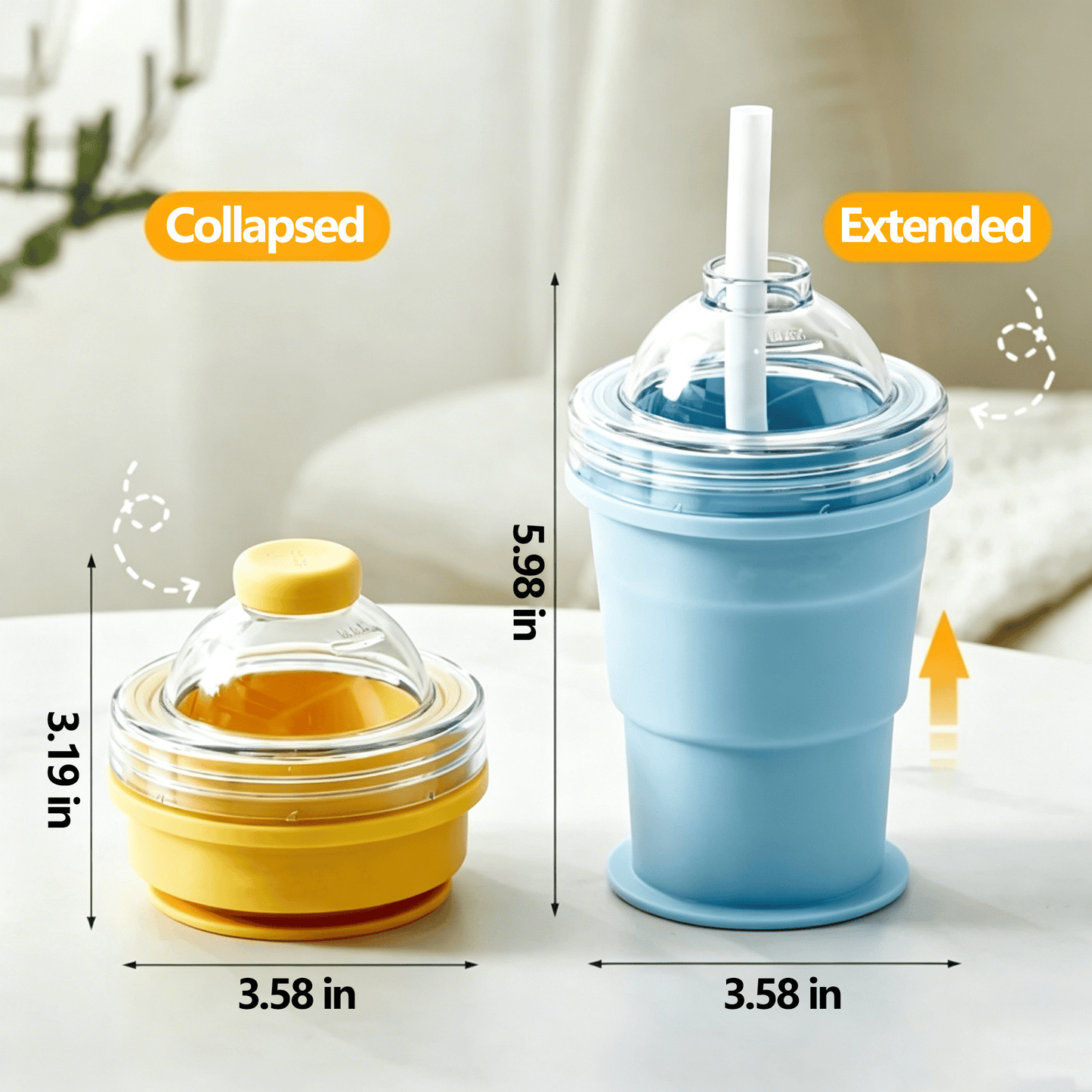 🧊55% OFF TODAY🥤 Foldable Ice Cup with Built-In Ice Ball Mold