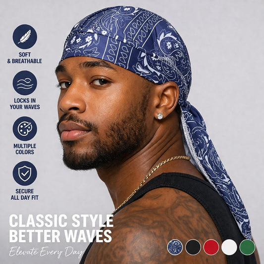 ❤️ Early Mother’s Day 49% OFF 🎁💨 Paisley Cooling Headscarf – Elastic Fit, No Pressure 🏃‍♂️🌿