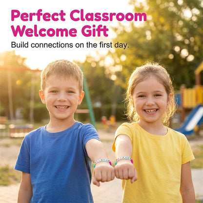 ✨🌈Pack of 25 Welcome Bead Bracelets - Strengthen Classroom Friendship & Spread Warm Kindness!
