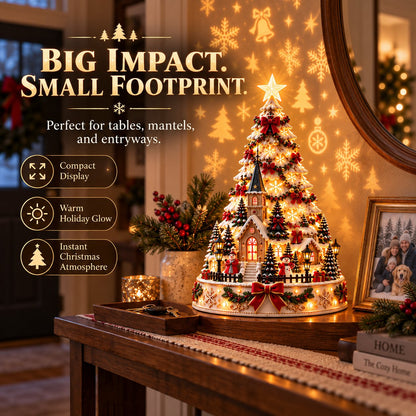🔥HOT SALE🔥🏆 60,000+ Sold🎄Christmas Village Projection Centerpiece – 4 Themed Villages