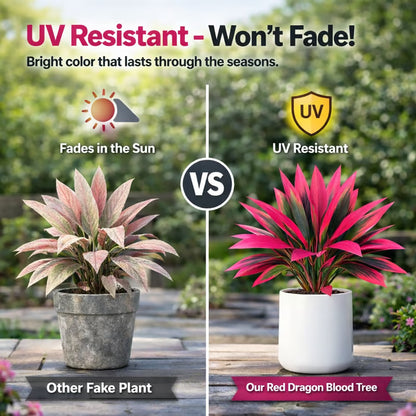 🌷🌿2-Pack 21.6" Artificial Cordyline Plants | UV Resistant, Pet Safe No-Maintenance Indoor Outdoor🌷