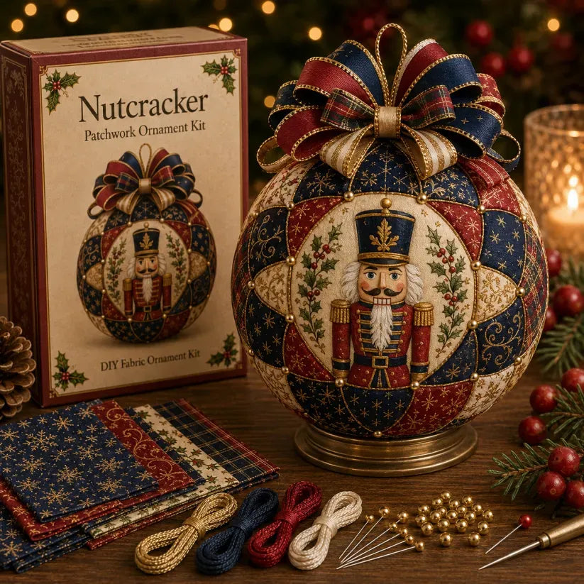 ❤️Beginner-Friendly🎄Christmas Classics Patchwork Ornament DIY Kit