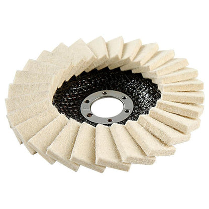 🎁Last Day Promotion 49% OFF🔥 Premium Wool Felt Polishing Flap Disc for Angle Grinders - Mirror Finish Made Easy