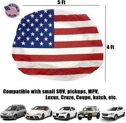 🔥50% OFF Flash Sale 65K+🎉American Car Hood Flag🦅No Glue No Tools🚗 Install in 1 Minute