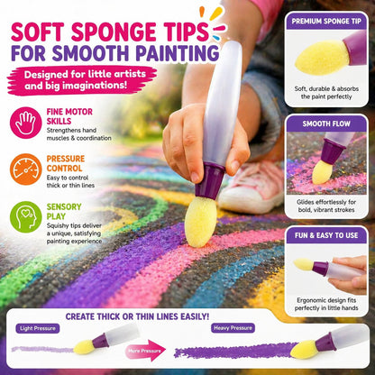 🎨Sidewalk Chalk Paint Kit — The Ultimate Outdoor Creative Adventure ( 6 PCS )