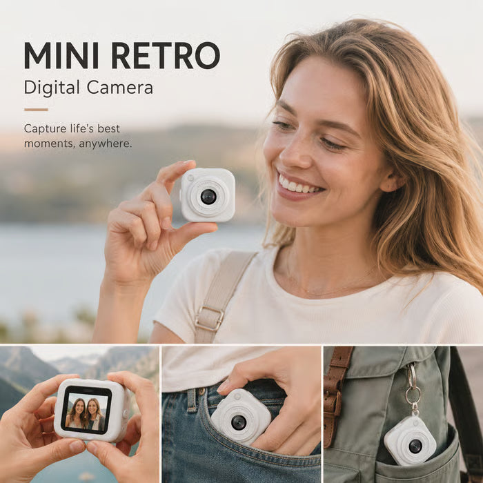 📸Mini Retro Digital Camera ✨Compact Vintage-Style Camera for Everyday Memories