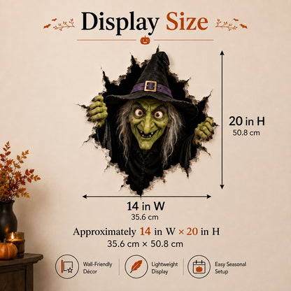 🎃 Halloween 3D Break-In Wall Decals – Realistic Spooky Wall & Window Stickers (Easy Peel & Stick)