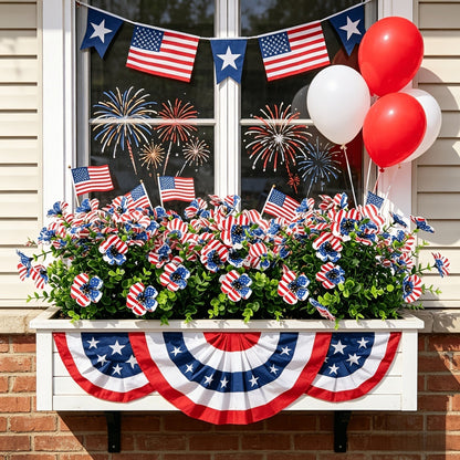 🔥4th of July Hot Sale 50% Off 🔥 Patriotic Red White Blue Artificial Flowers💐