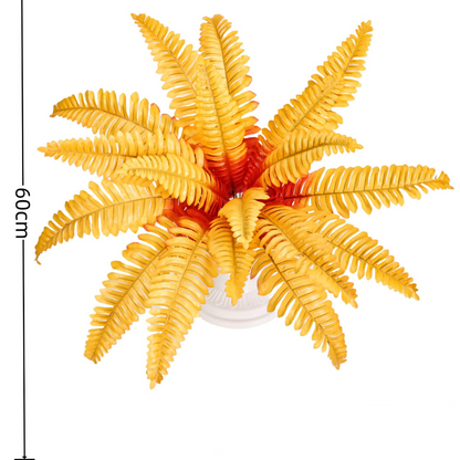 🌿 UV Resistant Lifelike Artificial Boston Fern – Realistic Outdoor & Indoor Greenery Decor