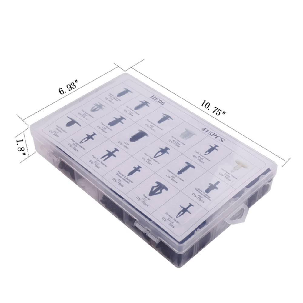 🔧🚗 625PCS Car Fastener Box Set – Universal Auto Clips Assortment 📦