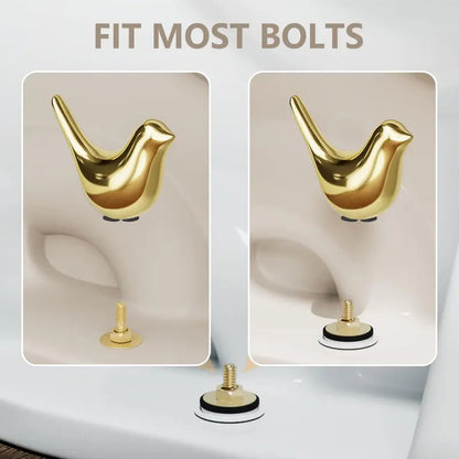 🐦🛠️2 Pcs Ceramic Bird Toilet Floor Bolt Caps
