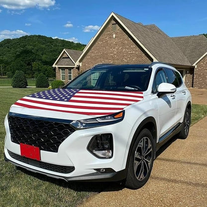 🔥50% OFF Flash Sale 65K+🎉American Car Hood Flag🦅No Glue No Tools🚗 Install in 1 Minute