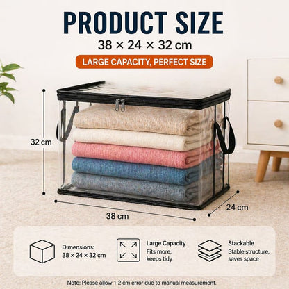 🔥 HOT SALE 50% OFF🔥🧺Large Clear Storage Box✨ Keep Your Home Organized