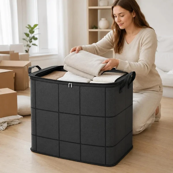 💥50% OFF Factory Clearance –📦Foldable Storage Tote – Waterproof, Dustproof, Big & Portable 🌟