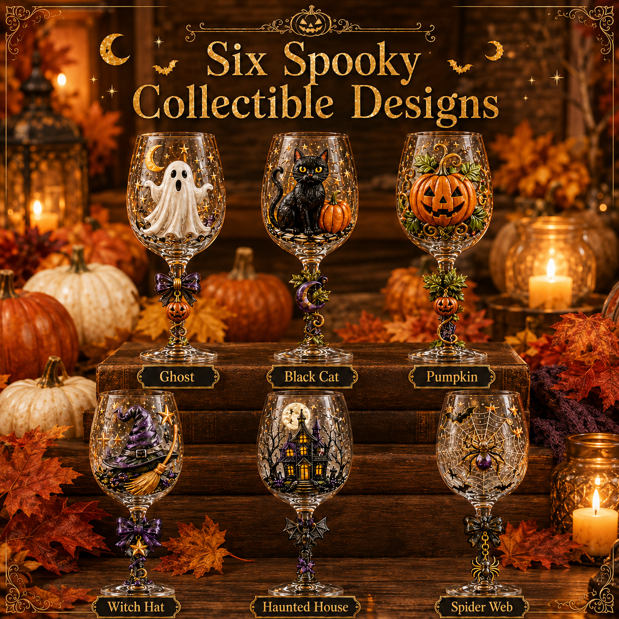 🎃✨ Halloween Collector’s Goblet Set