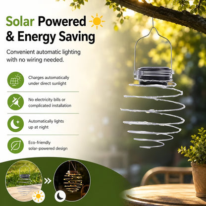 4-Pack Outdoor Solar Pendant Lights ✨🌙 Elegant Solar Hanging Lights for Gardens, Patios & Outdoor Spaces 🌿