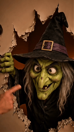 🎃 Halloween 3D Break-In Wall Decals – Realistic Spooky Wall & Window Stickers (Easy Peel & Stick)