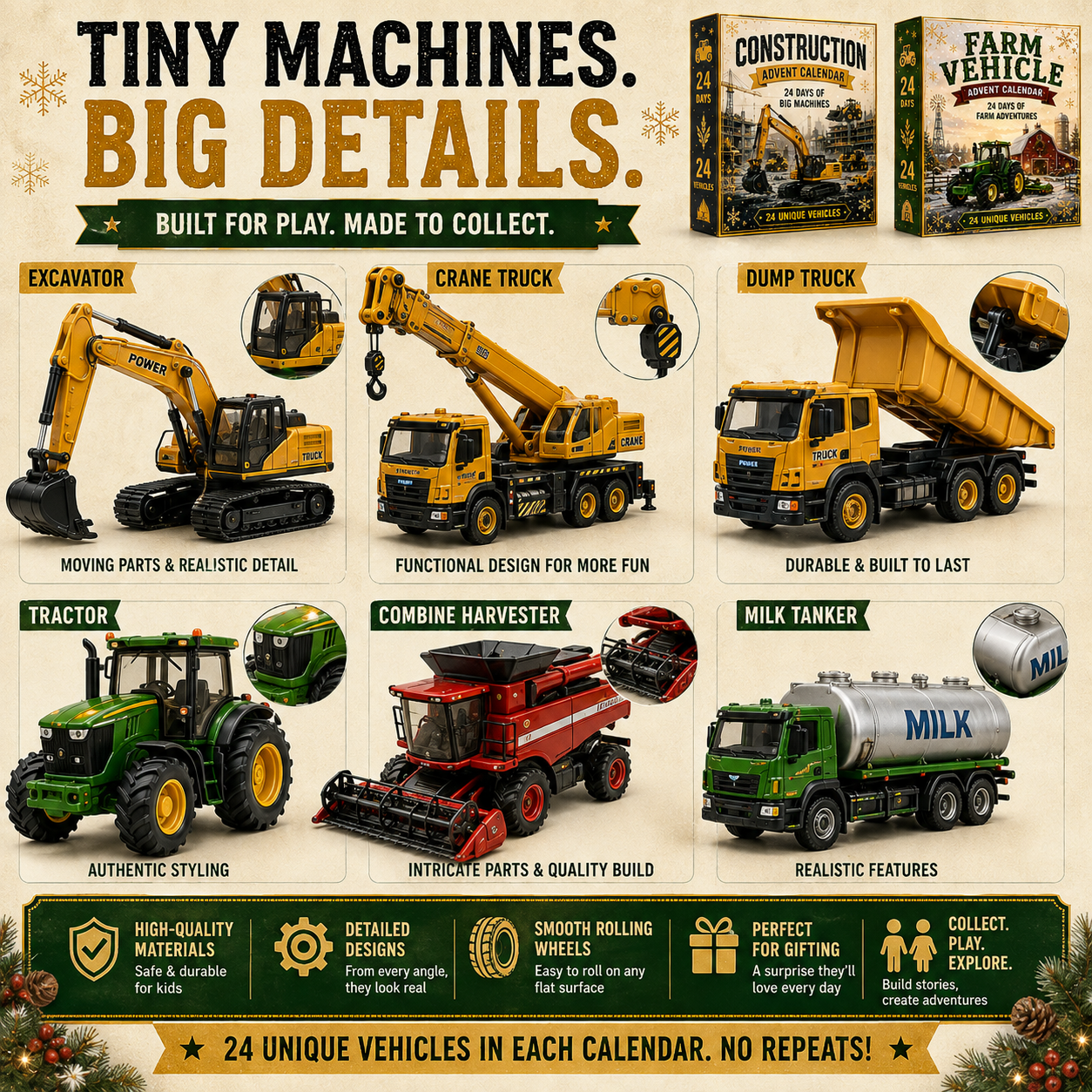 🎄 24-Day Vehicle Advent Calendar