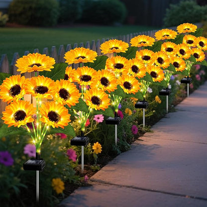 🌻❤Mother's Day Sale 49% OFF- 🌞Solar LED Sunflower Garden Lights-29.6inch/74cm