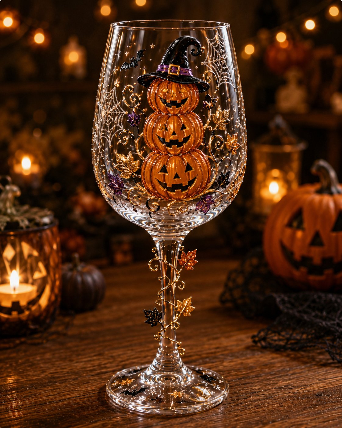 🔥LAST DAY 50% OFF - 🎁 Halloween 3D Wine Glass Collection Gift Box Set – 6 Spooky Collectible Designs 🎃🍷
