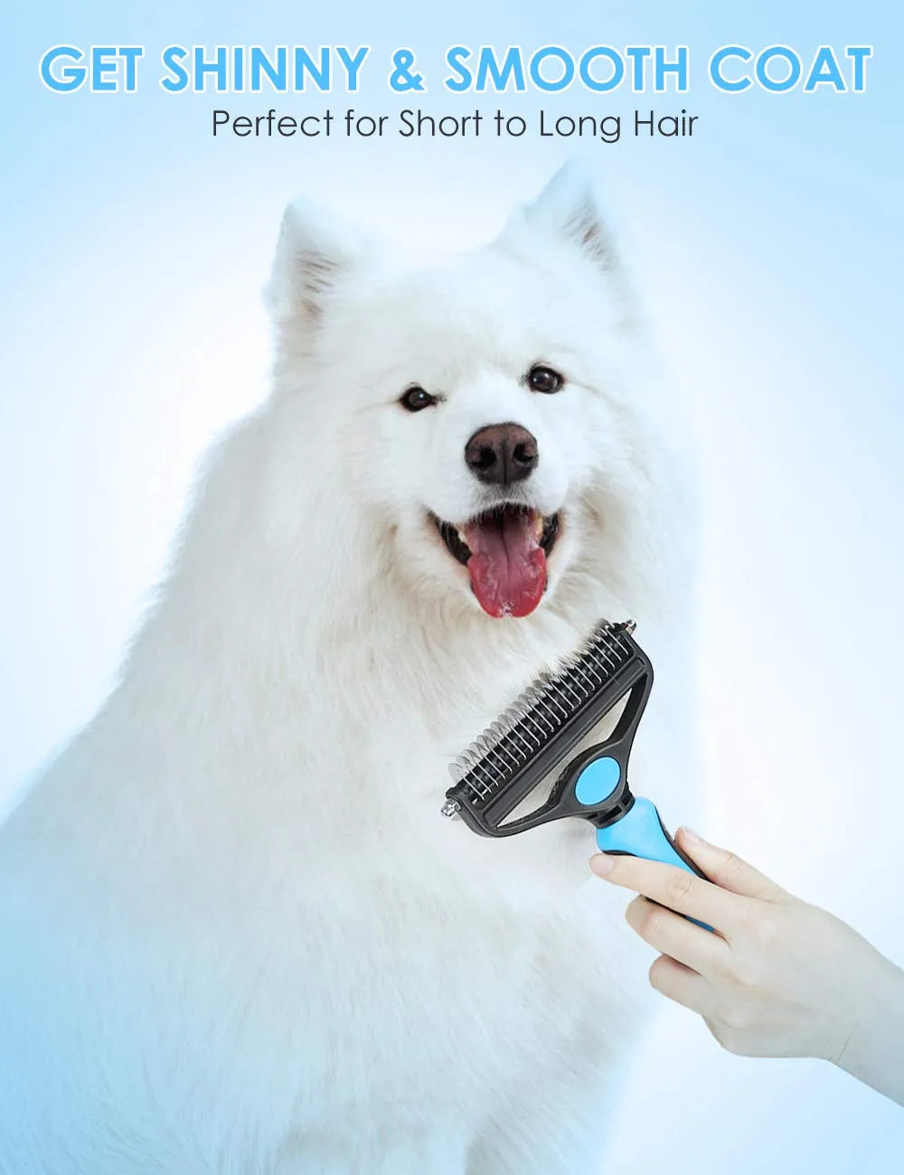 🔥Hot Sale 55% OFF🔥 Pain-Free Dematting Undercoat Rake for Pets