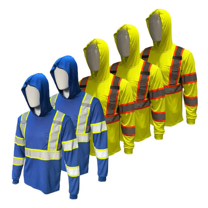 🔥 HOT SALE 50% OFF 🔥 5 Pack High Visibility Hoodie Safety Shirts