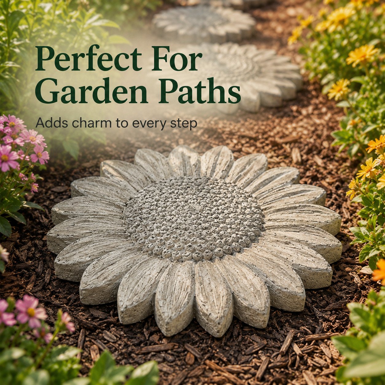 💥HOT SALE 55% OFF🌻 Reusable Sunflower Stepping Stone Mold