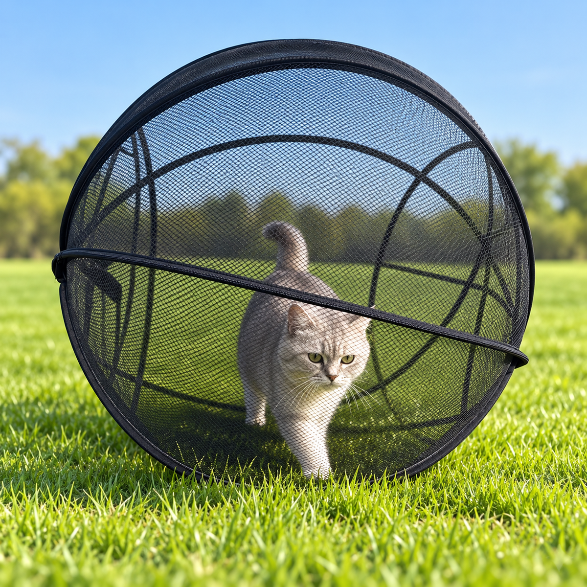 🔥🐱 Pop-Up Cat Playpen 🌿 Fresh Air, Safe Space, Happy Cat