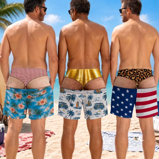 🔥HOT SALE 50% OFF🩳Funny Patriotic Men Swim Trunks