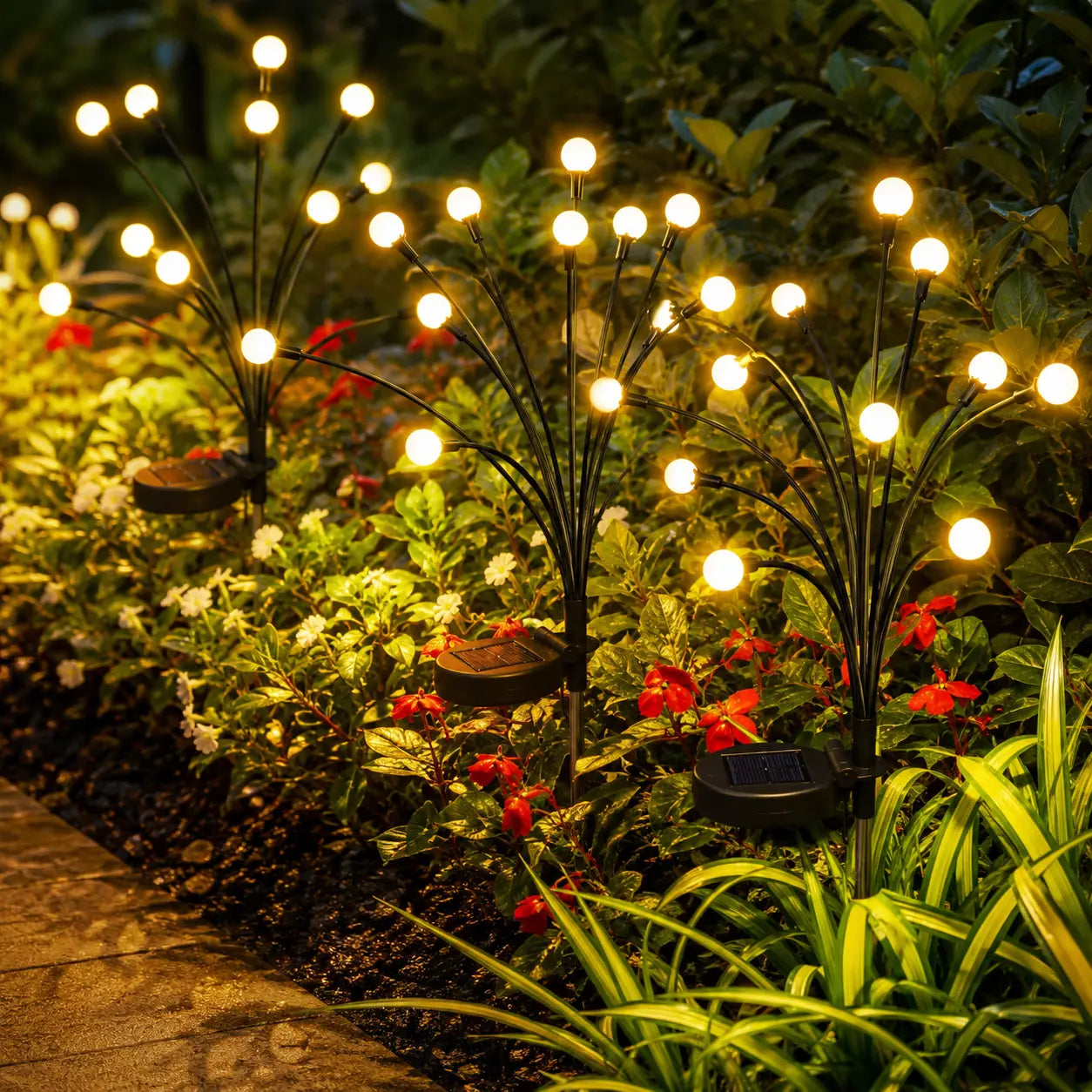 🔥Last Day 50% OFF - Solar Powered Firefly Garden Light