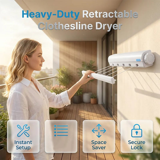 🔥TODAY 50% OFF🎁Retractable Multi-Line Clothesline Dryer
