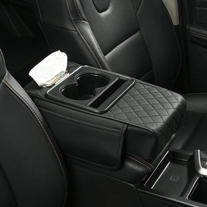 🔥HOT SALE 50% OFF🚗Multifunctional PU Leather Car Armrest Box Mat