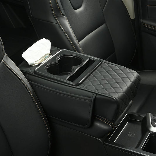 🔥HOT SALE 50% OFF🚗Multifunctional PU Leather Car Armrest Box Mat