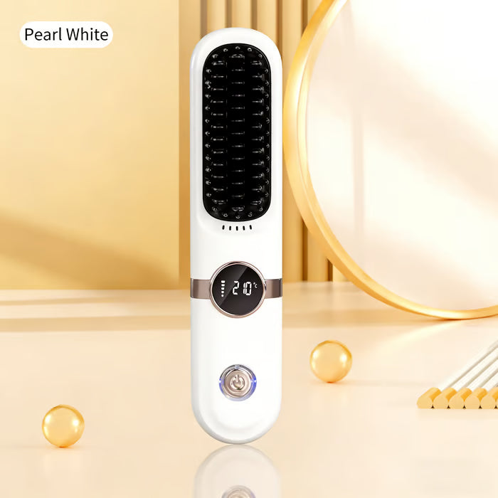 ✨✨Last Day Special Price 💥Wireless Ceramic Heating Hair Straightening Comb💇‍♀️