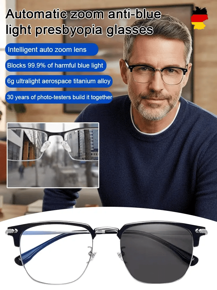 🎉49% OFF This Week Promotions🎉👓 Ultra Light Anti Blue Presbyopic Glasses