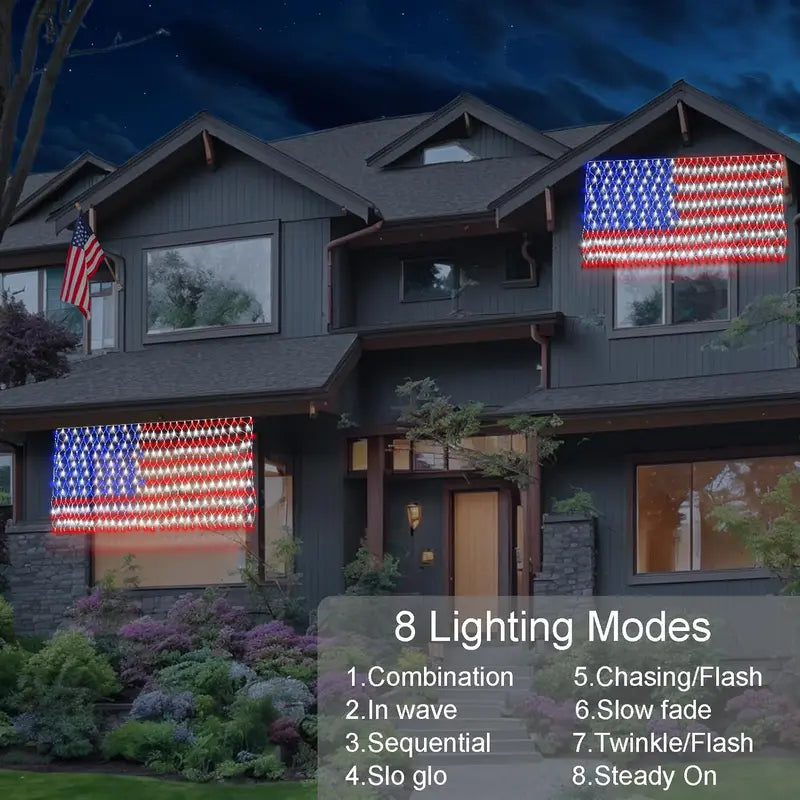 🔥HOT SALE 50% OFF✨Outdoor Solar American Flag Light