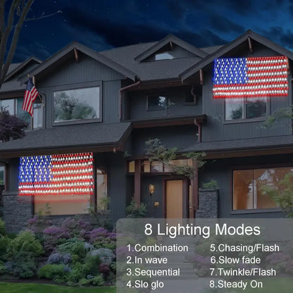 🔥HOT SALE 50% OFF✨Outdoor Solar American Flag Light