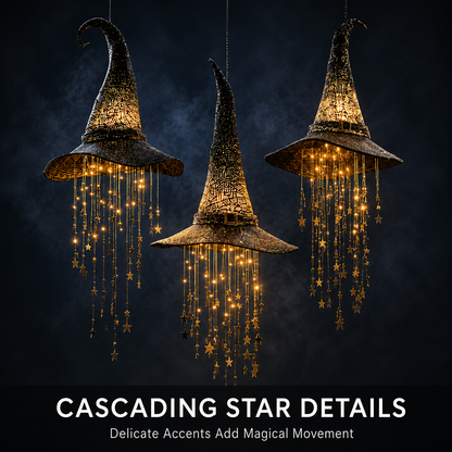 🔥HOT SALE 50% OFF🌟Lighted Witch Hat Hanging Chime