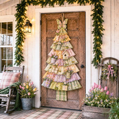 ⏳ Last Day 49% OFF – 🎄Beginner-Friendly DIY Oversized Patchwork Christmas Tree Door Hanging Kit | Complete Kit with All Tools & Step-by-Step Guide Included 💕