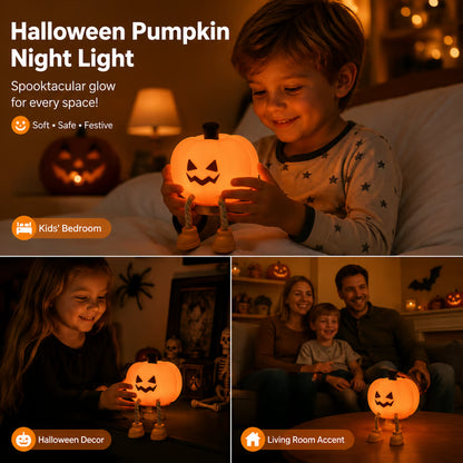 🎃 Halloween Pumpkin Night Light