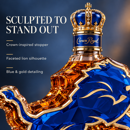 🦁 Lions Pride Collector’s Bottle 👑 Sculpted Lion Design & Gift Box