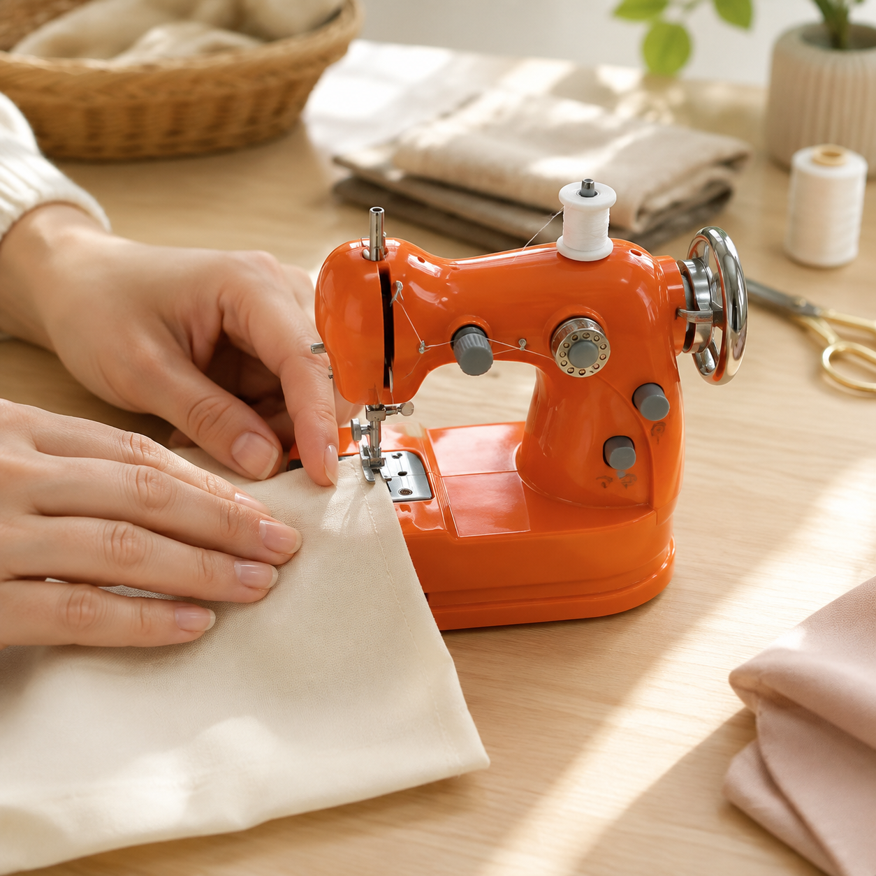 🧵Mini Electric Sewing Machine– Compact Beginner-Friendly Sewing Machine for Home & DIY
