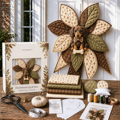 ⏳ Last Day 49% OFF – 🎀 Beginner-Friendly Oversized Quilted Bow Sewing Kit✨