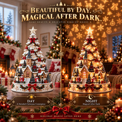 🔥HOT SALE🔥🏆 60,000+ Sold🎄Christmas Village Projection Centerpiece – 4 Themed Villages
