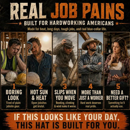 🔥LAST DAY 50% OFF ⛑️Western Cowboy Hard Hat, Vented Wide Brim Safety Helmet for Construction & Ranch Workers