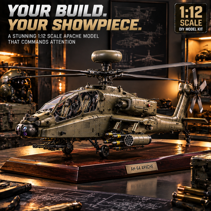 🚁Apache Attack Helicopter Model Kit – Build Your Own Military Aviation Legend